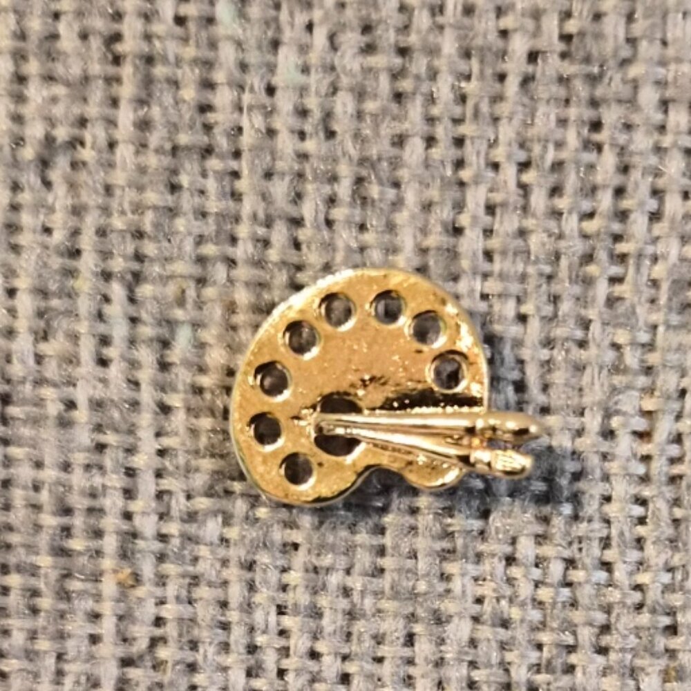 Gold Plated Artist Palette Pin